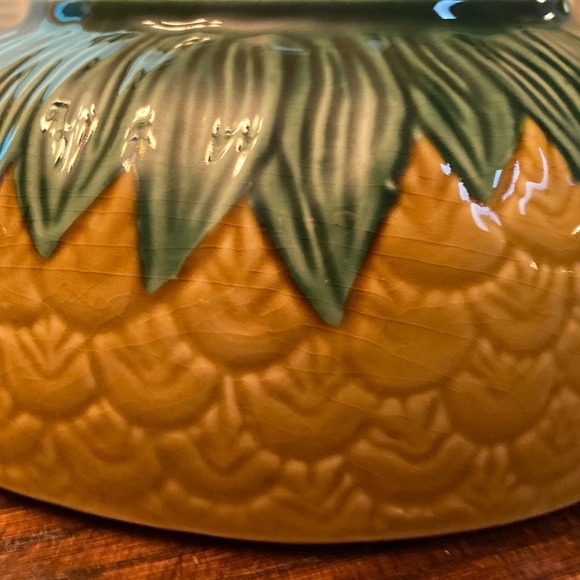 Pineapple Salad Bowl, Large Ceramic Pineapple Bowl, Pineapple Decor - Picture 11 of 15